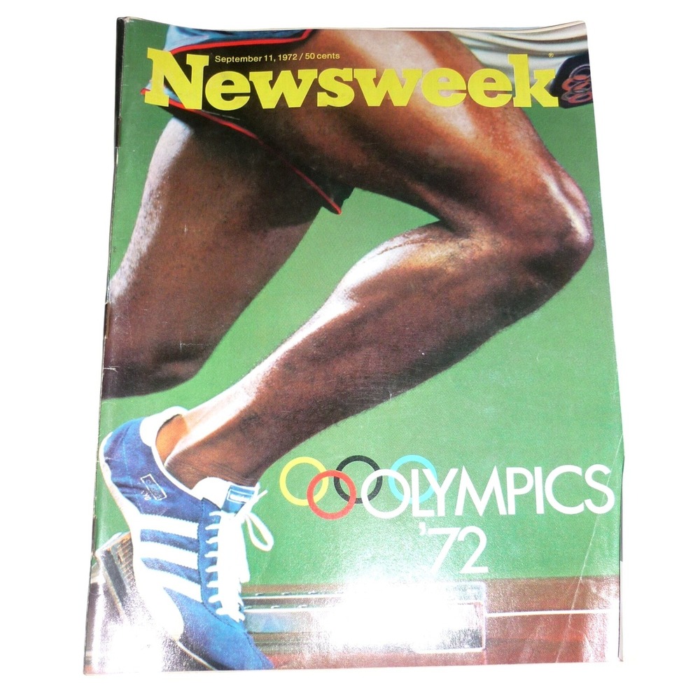 Vintage Newsweek September 11 1972 Olympics 72 Munich Cover Retro Ads Watergate